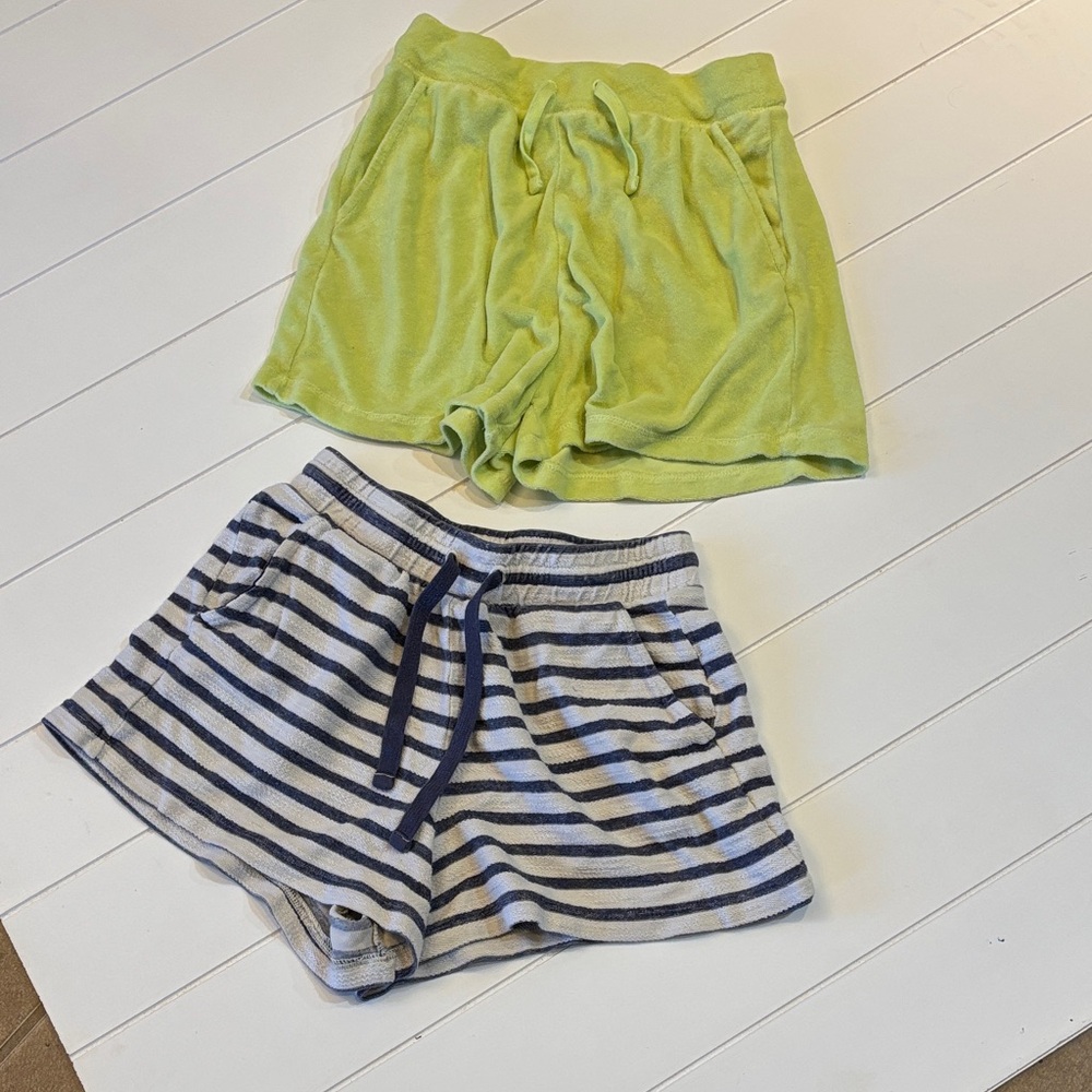 Old Navy Cotton pocketed lounge shorts x two Small